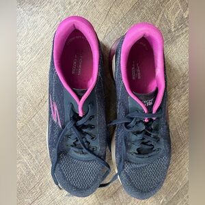 Sketchers Sketch Air Women's Navy and Pink Sneakers